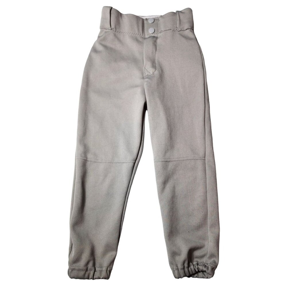 Boy's Adams Youth Small Light Grey Baseball Pants Sports Wear 100% Polyester